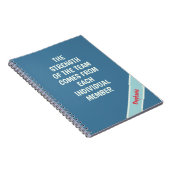 チームおもしろいワーク |お礼チームギフトノートブック ノートブック (右側)