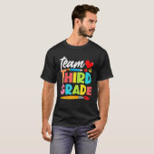 チームおもしろい3年生新学期ボーイキッズギル Tシャツ (正面フル)