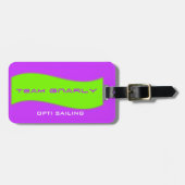 チームすごいギアのバッグのラベル ラゲッジタグ (正面横)