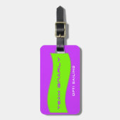 チームすごいギアのバッグのラベル ラゲッジタグ (正面縦)