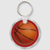チームとプレイヤーの名前バスケットボールキーホルダー キーホルダー (裏面)