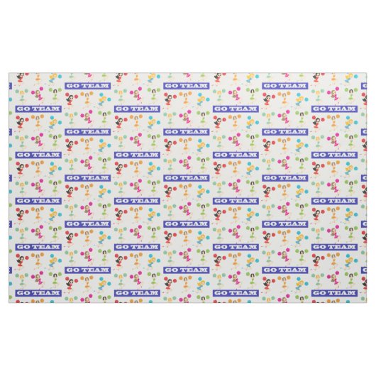 チームによってとかされる綿織物は行きます ファブリック (ヤード)