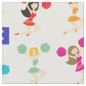 チームによってとかされる綿織物は行きます ファブリック (クローズアップ)