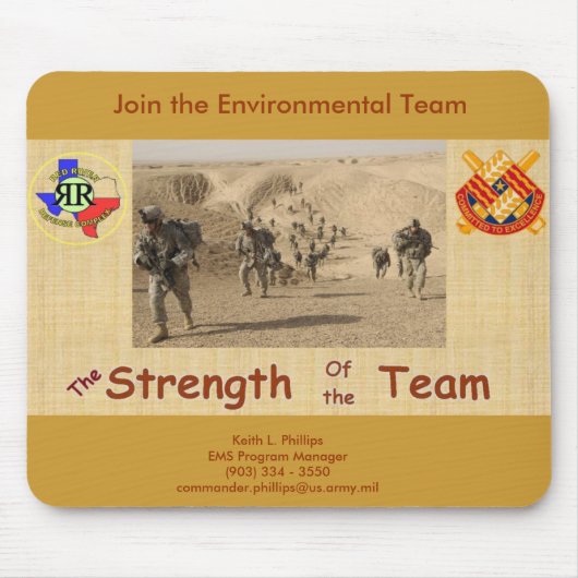 …チームに加わって下さい マウスパッド (正面)