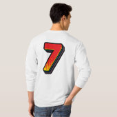 チームのお気に入りの作成7サッカー/サッカー Tシャツ (裏面フル)