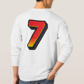 チームのお気に入りの作成7サッカー/サッカー Tシャツ (裏面)