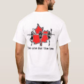 チームのための1つを取って下さい Tシャツ (裏面)