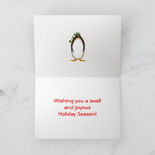 チームのクリスマスカードでの楽しい休日 シーズンカード (内部)