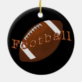 チームのサッカーオーナメントあなたのテキストと色 セラミックオーナメント (裏面)