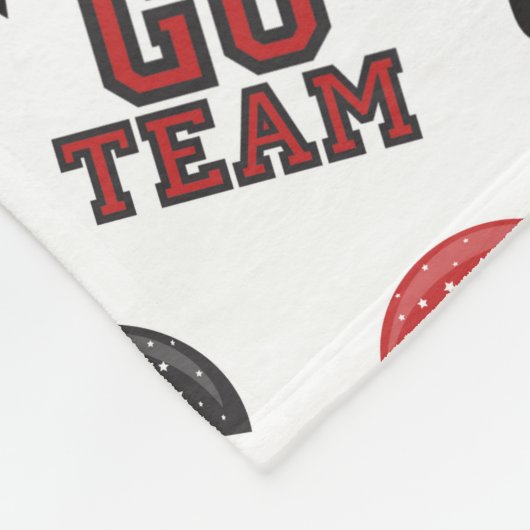 チームのサッカーヘルメットに移動 フリースブランケット (角)