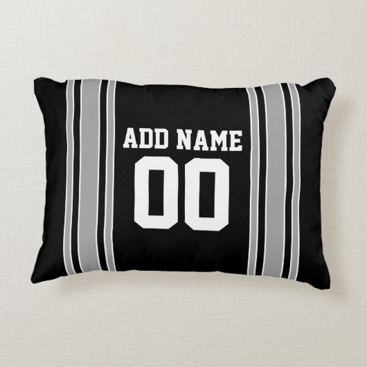 チームのジャージーと名前をカスタムすると番号 アクセントクッション (裏面)