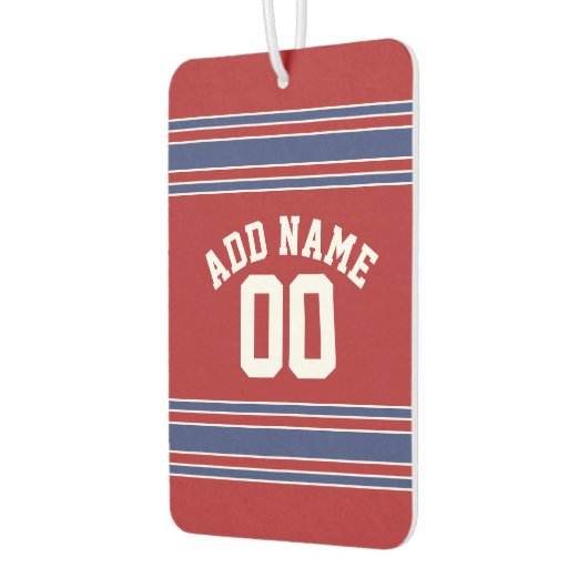 チームのジャージーと名前をカスタムすると番号 カーエアーフレッシュナー (左)