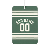 チームのジャージーと名前をカスタムすると番号 カーエアーフレッシュナー (正面)