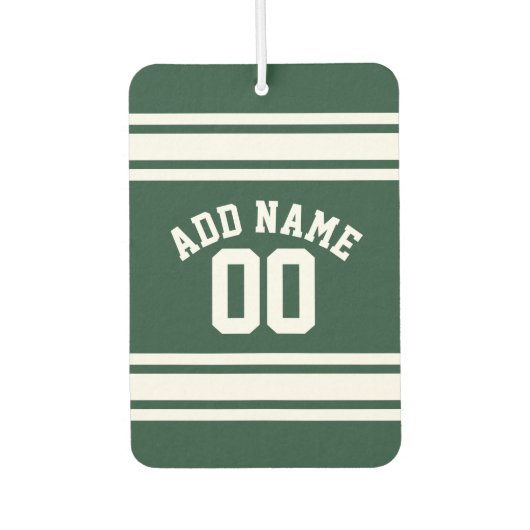 チームのジャージーと名前をカスタムすると番号 カーエアーフレッシュナー (正面)