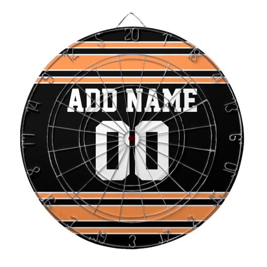 チームのジャージーと名前をカスタムすると番号 ダーツボード (正面)