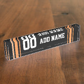 チームのジャージーと名前をカスタムすると番号 デスクネームプレート (側面)