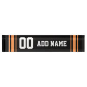 チームのジャージーと名前をカスタムすると番号 デスクネームプレート (正面)