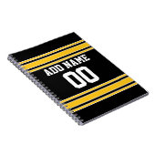 チームのジャージーと名前をカスタムすると番号 ノートブック (右側)