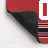 チームのジャージーと名前をカスタムすると番号 マウスパッド (コーナー)