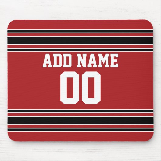 チームのジャージーと名前をカスタムすると番号 マウスパッド (正面)