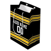 チームのジャージーと名前をカスタムすると番号 ミディアムペーパーバッグ (正面アングル)