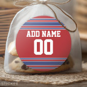 チームのジャージーと名前をカスタムすると番号 ラウンドシール