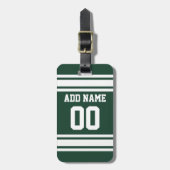 チームのジャージーと名前をカスタムすると番号 ラゲッジタグ (正面縦)