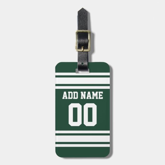 チームのジャージーと名前をカスタムすると番号 ラゲッジタグ (正面縦)