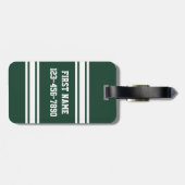 チームのジャージーと名前をカスタムすると番号 ラゲッジタグ (裏面横)