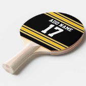 チームのジャージーと名前をカスタムすると番号 卓球ラケット (正面アングル)