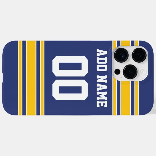 チームのジャージーと名前をカスタムすると番号 Case-Mate iPhoneケース (裏面 (横))