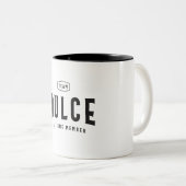 チームのデュースの有効期間メンバパーソナライズされたー名 ツートーンマグカップ (正面右)