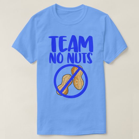 チームのナッツのおもしろい性別の表示 Tシャツ (デザイン正面)
