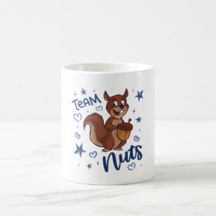 チームのナッツ性別リビールブルーボーイパーティー コーヒーマグカップ