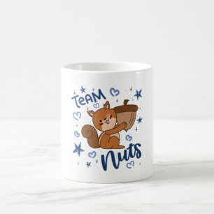 チームのナッツ性別リビールブルーボーイパーティー コーヒーマグカップ
