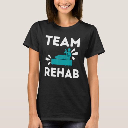チームのリハビリ物理セラピストPtセラピー回復 Tシャツ (正面)