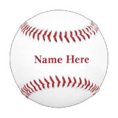 チームの写真～ パーソナライズされた 野球ボール (裏面)