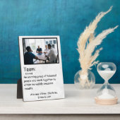 チームの定義とカスタム写真チームワークチームワーク フォトプラーク (側面)