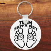 チームの幸せな足 キーホルダー (正面)