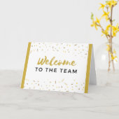 チームの新しい仲間へ 就職おめでとうございます カード (黄色い花)