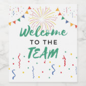 チームの新しい仲間へ 就職歓迎 ワインラベル (シングルラベル)