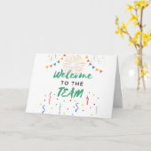 チームの新しい仲間へ 歓迎のジョブカード カード (黄色い花)
