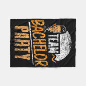 チームの独身パーティー 花嫁 新婦 1 フリースブランケット (正面(横))