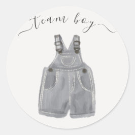 チームの男の子と彼女が性別を明かす ラウンドシール