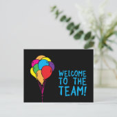 チームの祝賀風船へようこそ ポストカード (スタンド正面)