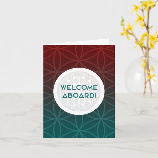 チームの神聖な幾何学へようこそ カード (黄色い花)