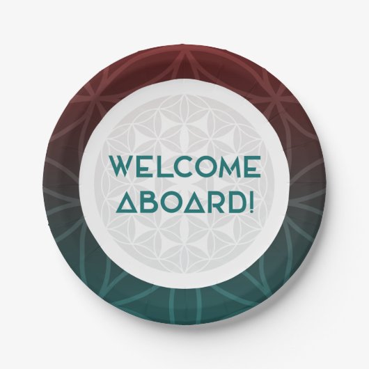 チームの神聖な幾何学へようこそ ペーパープレート (正面)