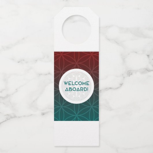 チームの神聖な幾何学へようこそ ボトルネックタグ (正面)