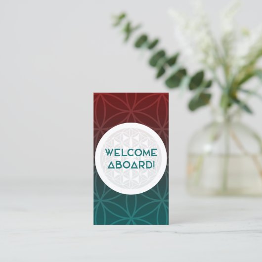 チームの神聖な幾何学へようこそ 名刺 (スタンド正面)