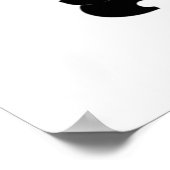 チームの統計（正規分布曲線の統計） ポスター (角)